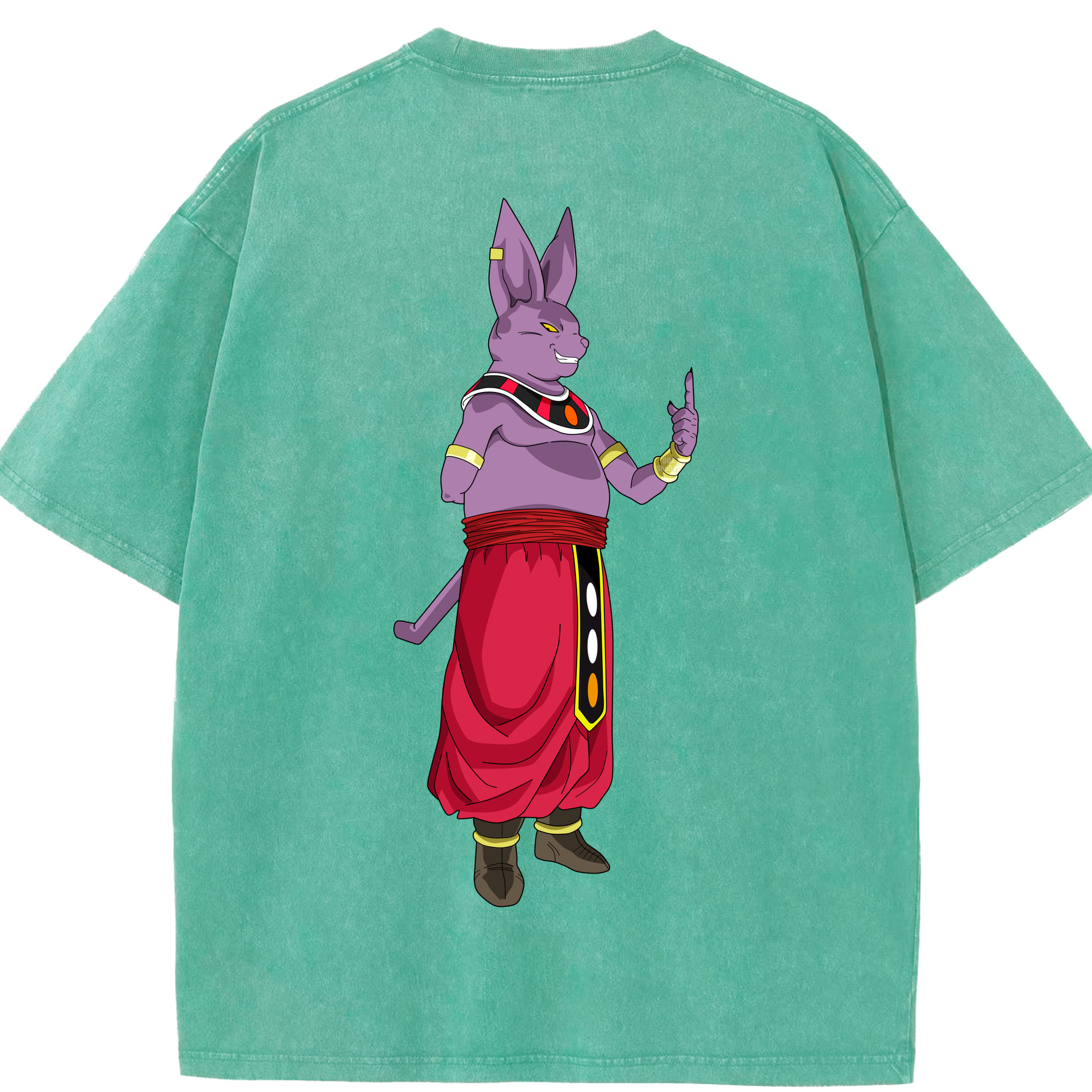 （画像用） ドラゴンボール シャンパ DRAGON BALL Champa 綿100% ヴィンテージ風 半袖Tシャツ（背面プリント）